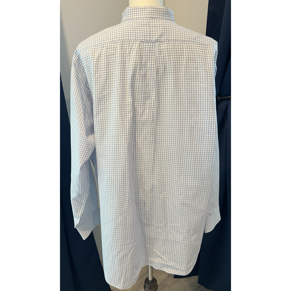 VNTG WALT DISNEY WORLD Shirt Men XXXL Long Sleeve Button Down Mickey Blue &White - Picture 5 of 16